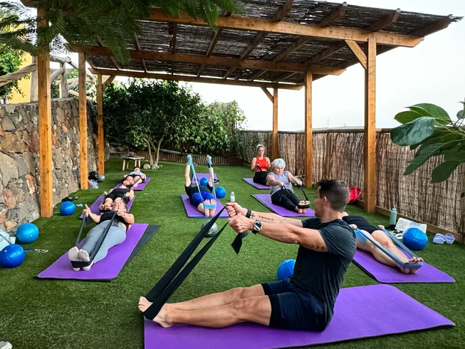 Vista de 8 días en retiro de yoga y pilates con senderismo en Agüimes, Gran Canaria