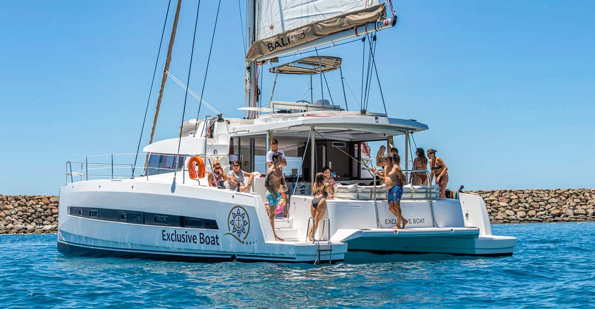 Gran Canaria: Excursión de un día en catamarán con comida y bebida