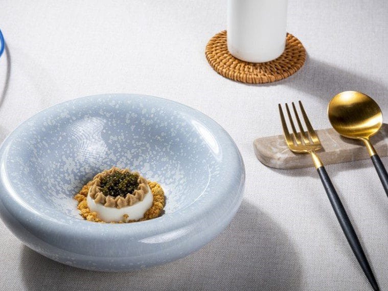 vista de plato creativo de la guia Michelín