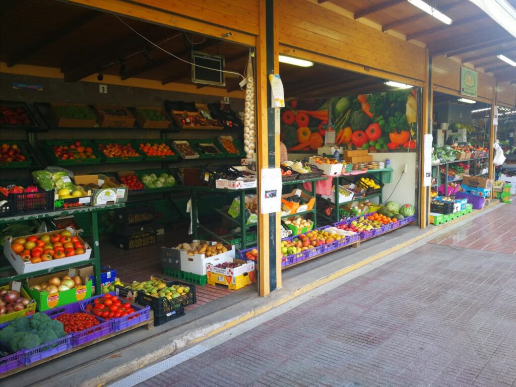 Vista del mercadillo de Santa Brígida en Gran Canaria