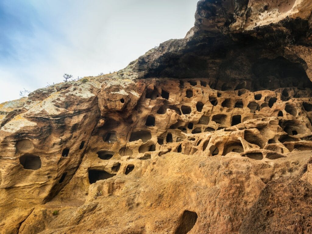 Vista del Cenobio de valerón en Guia
