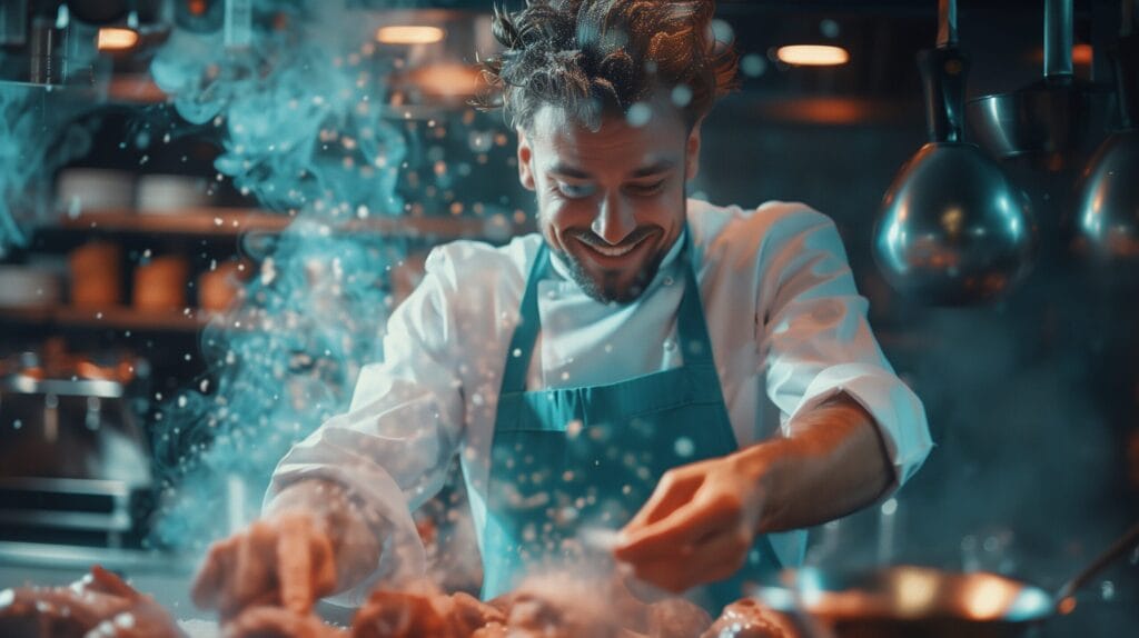 Cocinero guía michelin