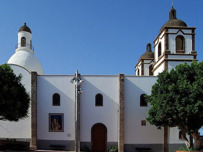 Vista de la iglesia de Ingenio en Gran Canaria