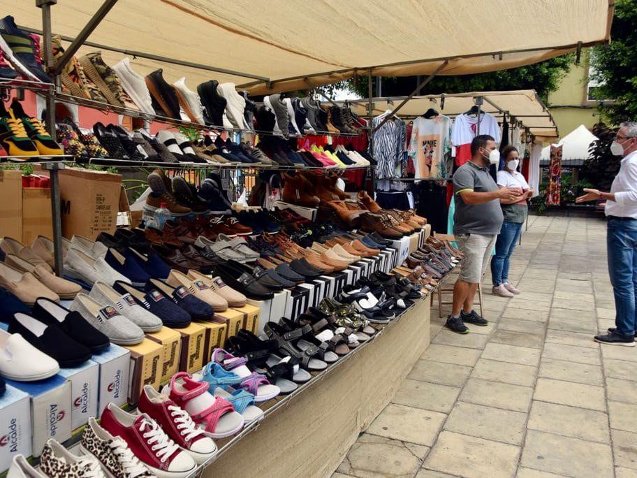 Vista del Mercadillo de Gáldar en Gran Canaria