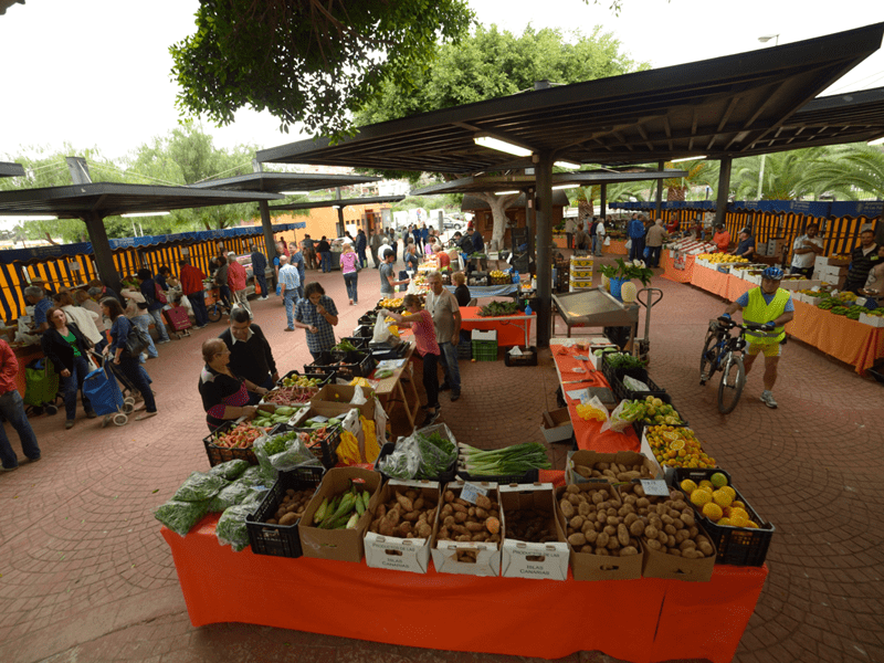 Puestos del mercado de San Lorenzo en Gran Canaria