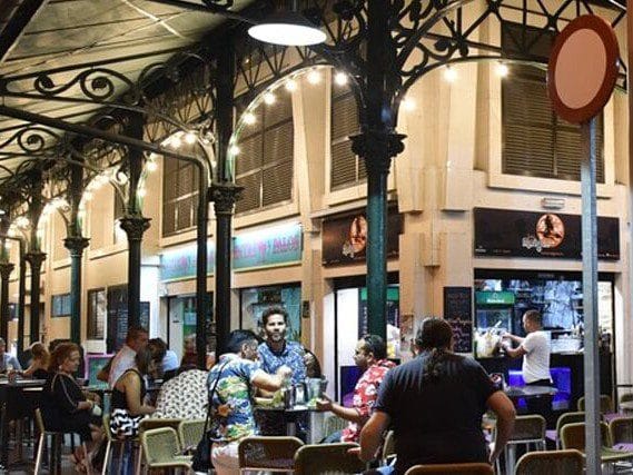 Vista del Mercado del Puerto en Gran Canaria