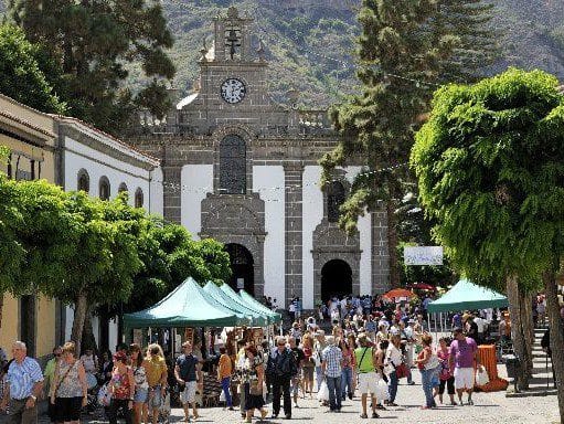 Vista del Mercado de Teror en Gran Canaria