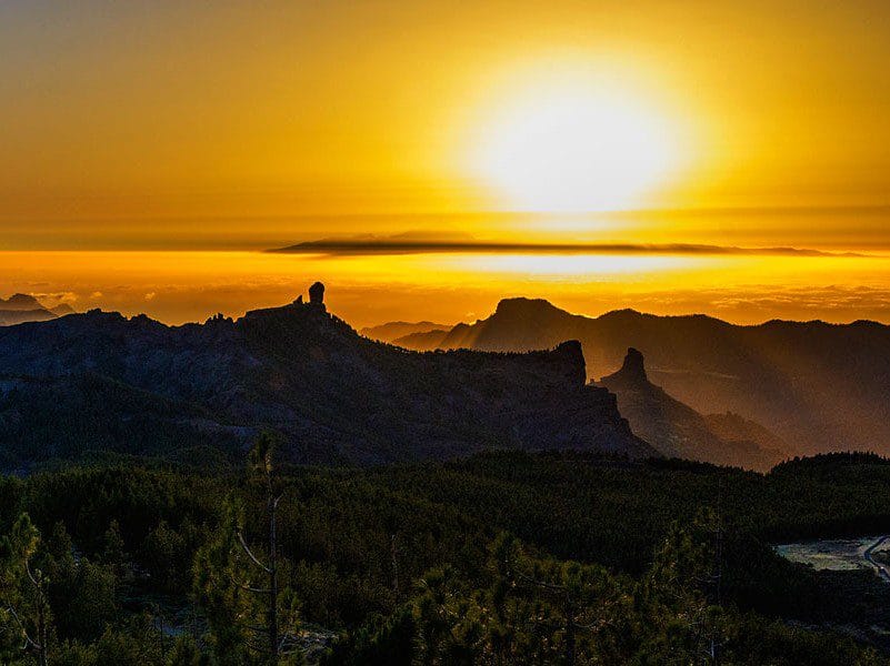 Vista desde el mirador del Pico de las Nieves, uno de los mejores miradores de Gran Canaria