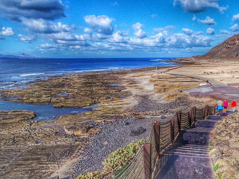 Vista de la playa de Confital en Las Palmas de Gran Canaria