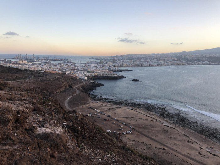 Vistas espectaculares desde el mirador de El Confital en Gran Canaria