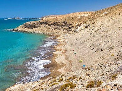 Vista de una de las playas secretas de Gran Canaria