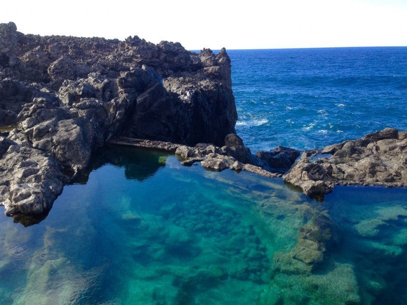 Vista del Charco de la Consolación en Garachico