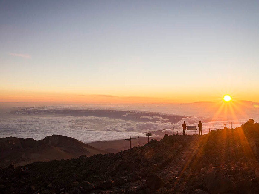 Vistas desde el mirador de Pico Viejo, uno de los miradores de Tenerife