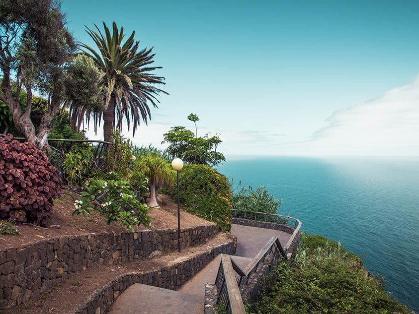 Vista del parque de Los Lavaderos en el Sauzal