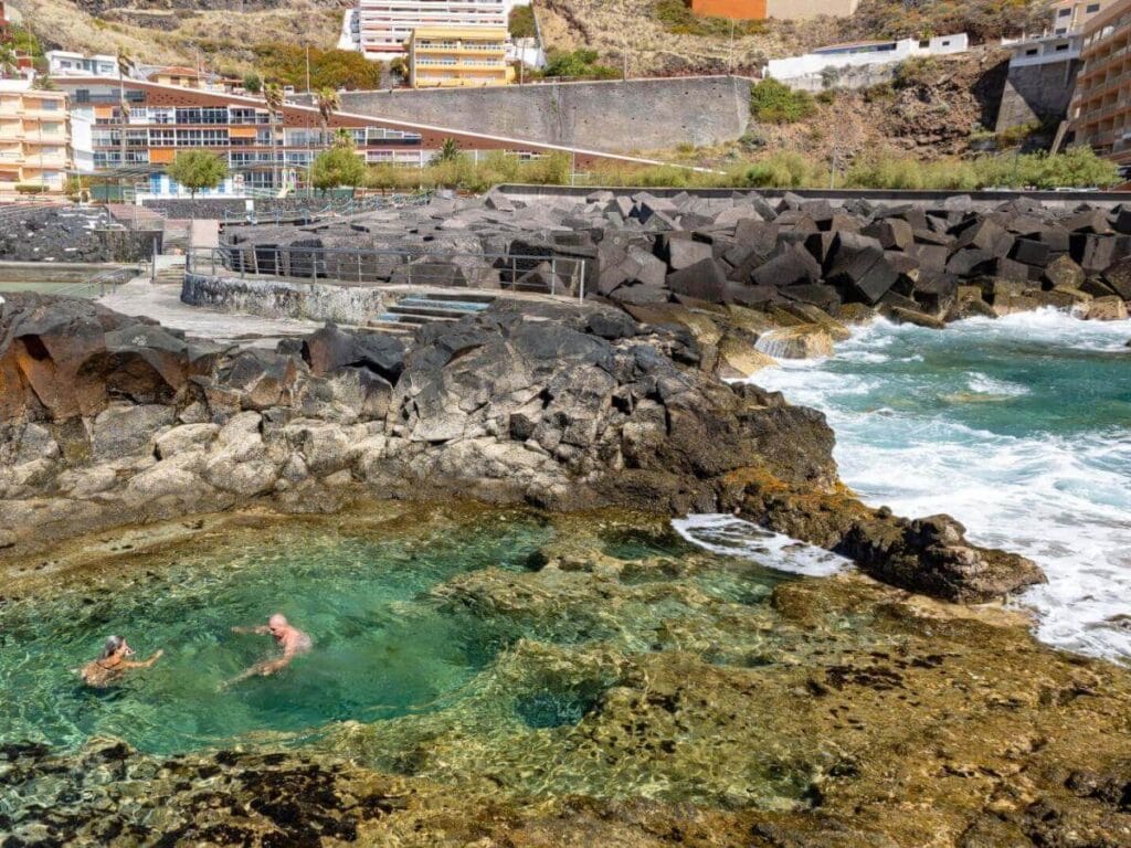 Vista de la Piscina de Mesa del Mar en Tacoronte