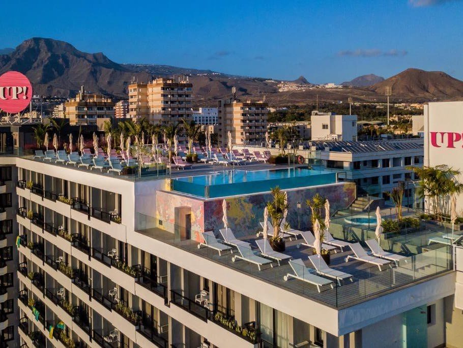 Vistas de la terraza UP, uno de los mejores rooftop bar en tenerife