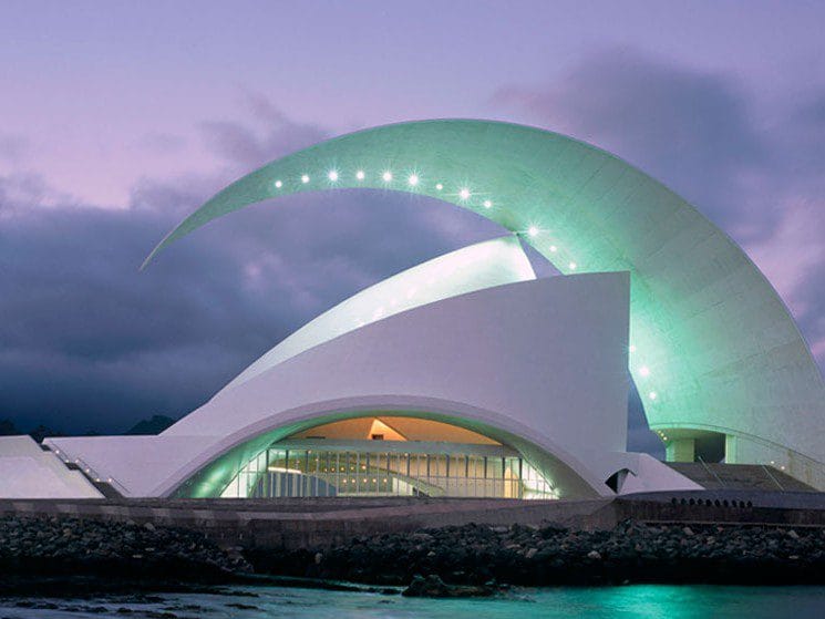 Vista del Auditorio de Tenerife Adán Martín en Santa Cruz de tenerife