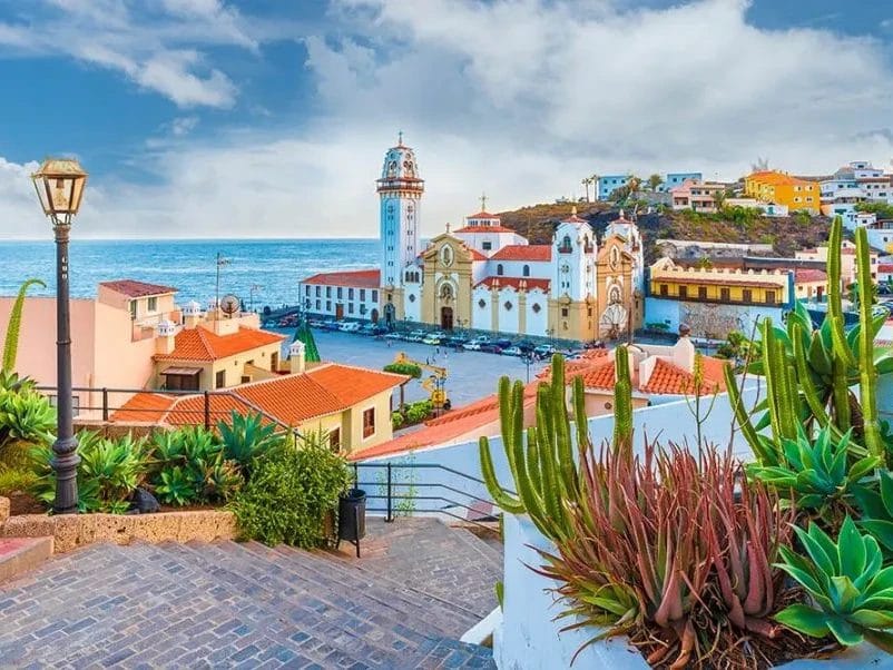 Vista del pueblo de La Candelaria