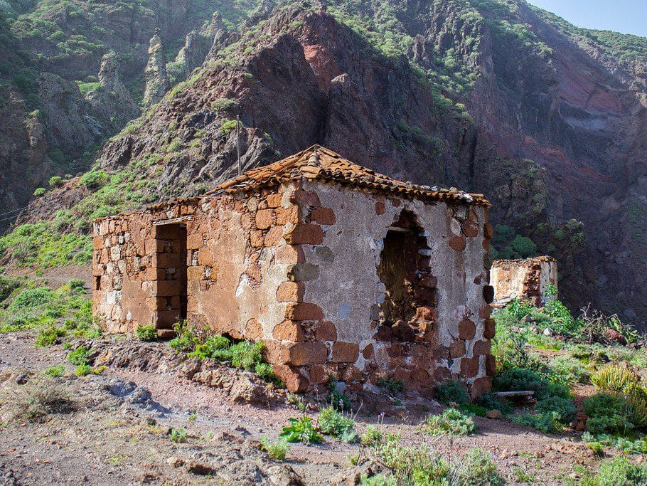 Vistas del pueblo de Chamorga, uno de los pueblos con encanto en Tenerife