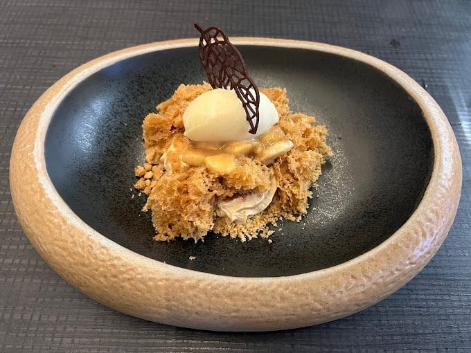 Vista de plato del restaurante Etéreo by Pedro Nel