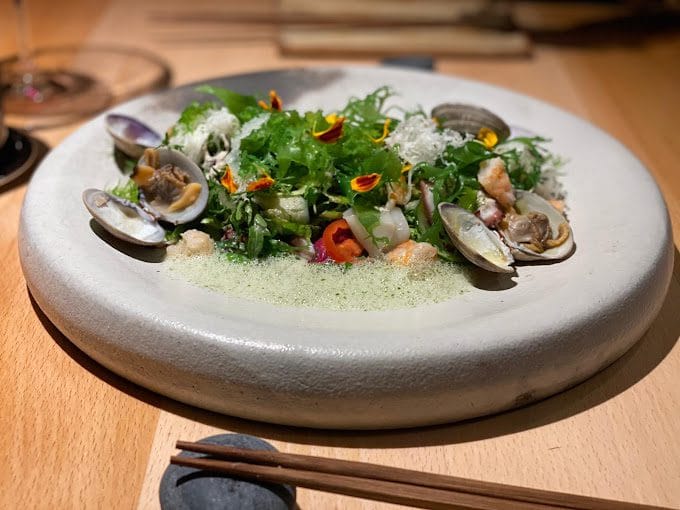 Vista de plato del restaurante Kiki en la guía michelín de Tenerife