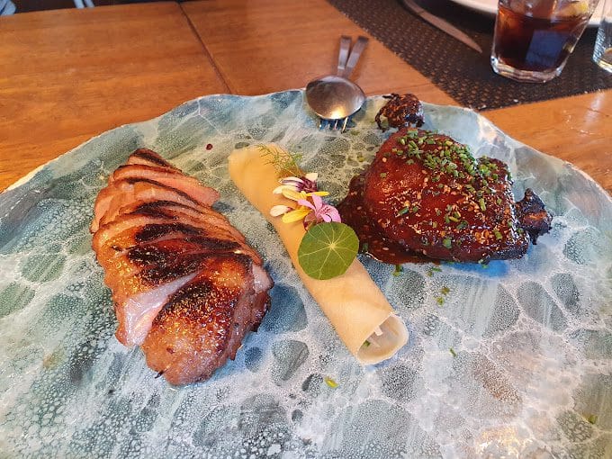 Vista de plato del restaurante La Sandunga en la guía michelín de Tenerife