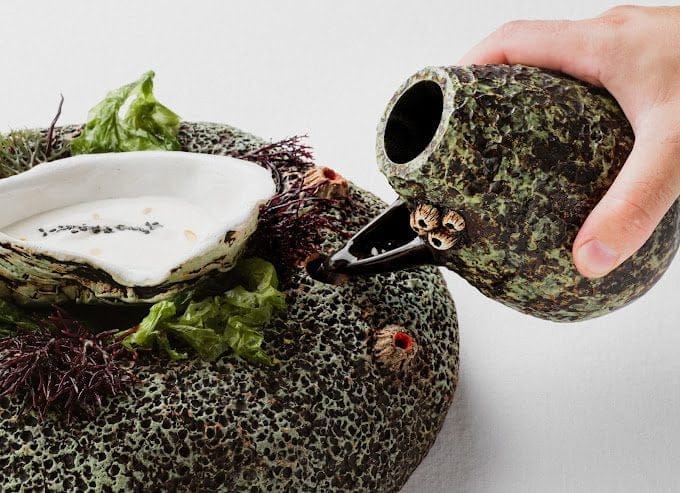 Vista de plato del restaurante M.B. en la guía Michelín en Tenerife