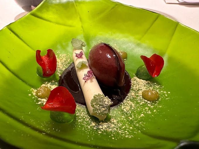 Vista de plato del restaurante El Rincón de Juan Carlos en la Guía Michelín de Tenerife