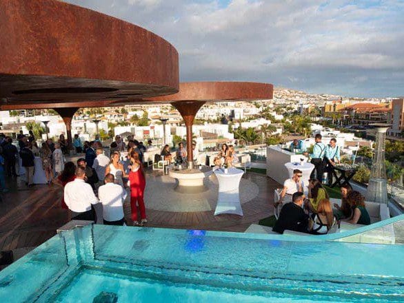 Vistas del Zambra Sky Bar, uno de los rooftop en Tenerife