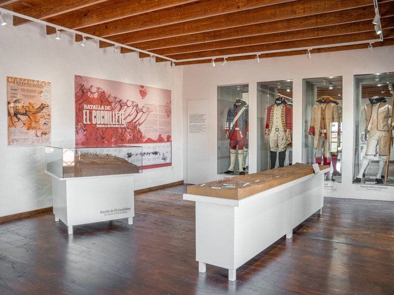 Vista de las exposiciones del Centro de Interpretación Batallas de El Cuchillete y Tamasite