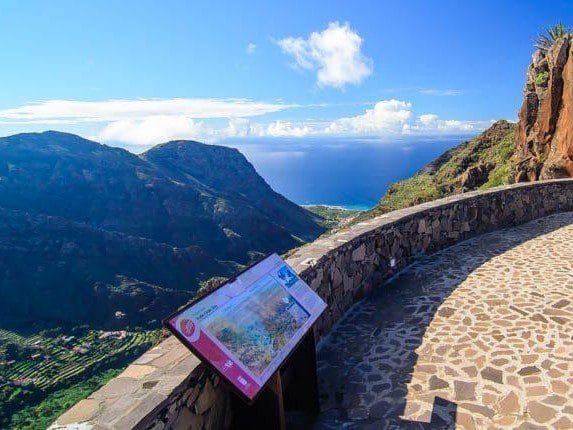 Vista desde el Mirador del Palmarejo, uno de los mejores miradores de La Gomera