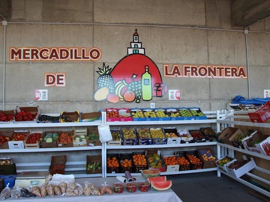 Vista de el mercadillo de Frontera