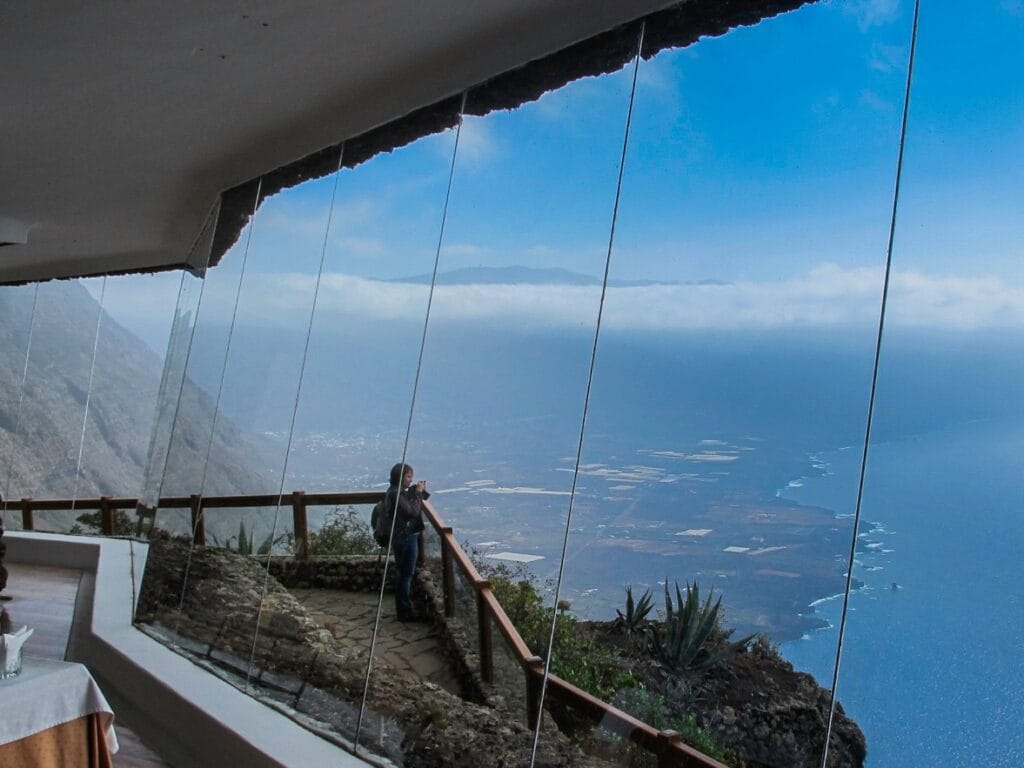 Vista de el Mirador de La Peña, diseñado por Cesar Manrique
