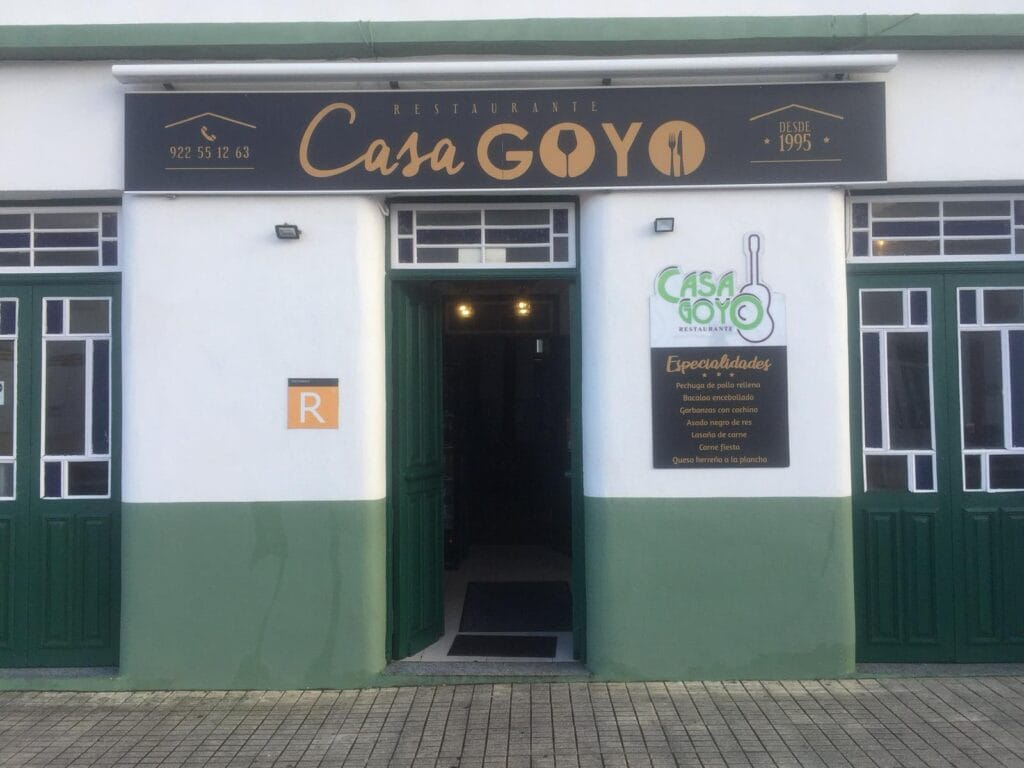 Vista del restaurante Casa Goyo, uno de los mejores en la isla de El Hierro