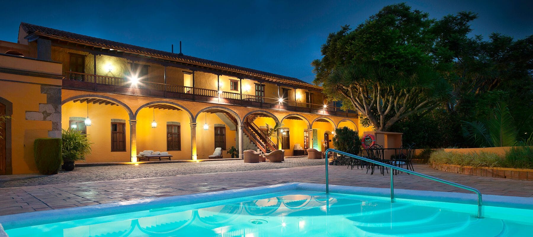 Vista del Hotel rural LaHacienda del Buen Suceso, uno de los hoteles rurales con mas encanto en Gran Canaria