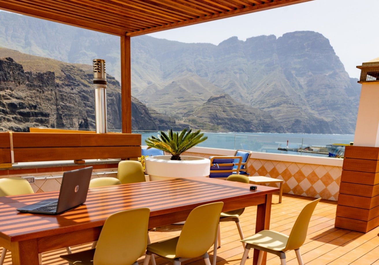 Vista del Coliving El Cabo, uno de los mejores coliving en Gran Canaria