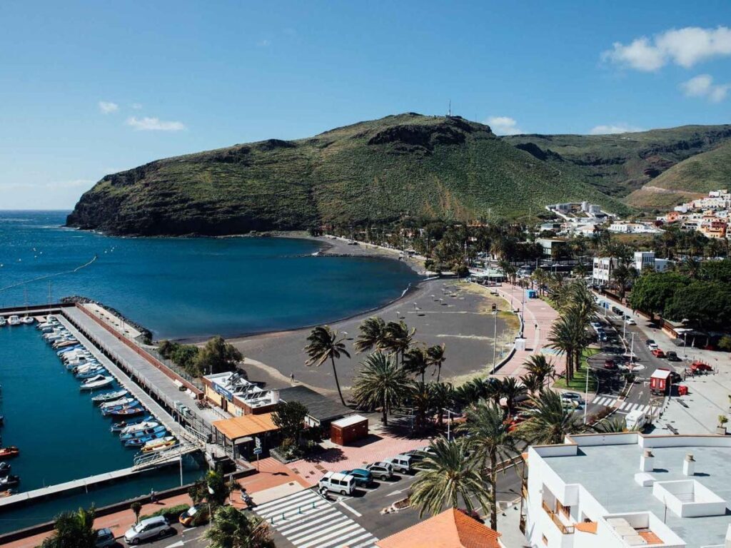 VIsta del Mirador la Asomadita en La Gomera