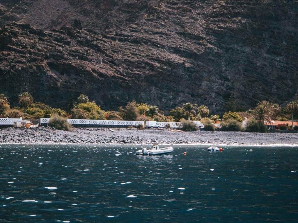 Vista de la Playa de Argaga en La Gomera