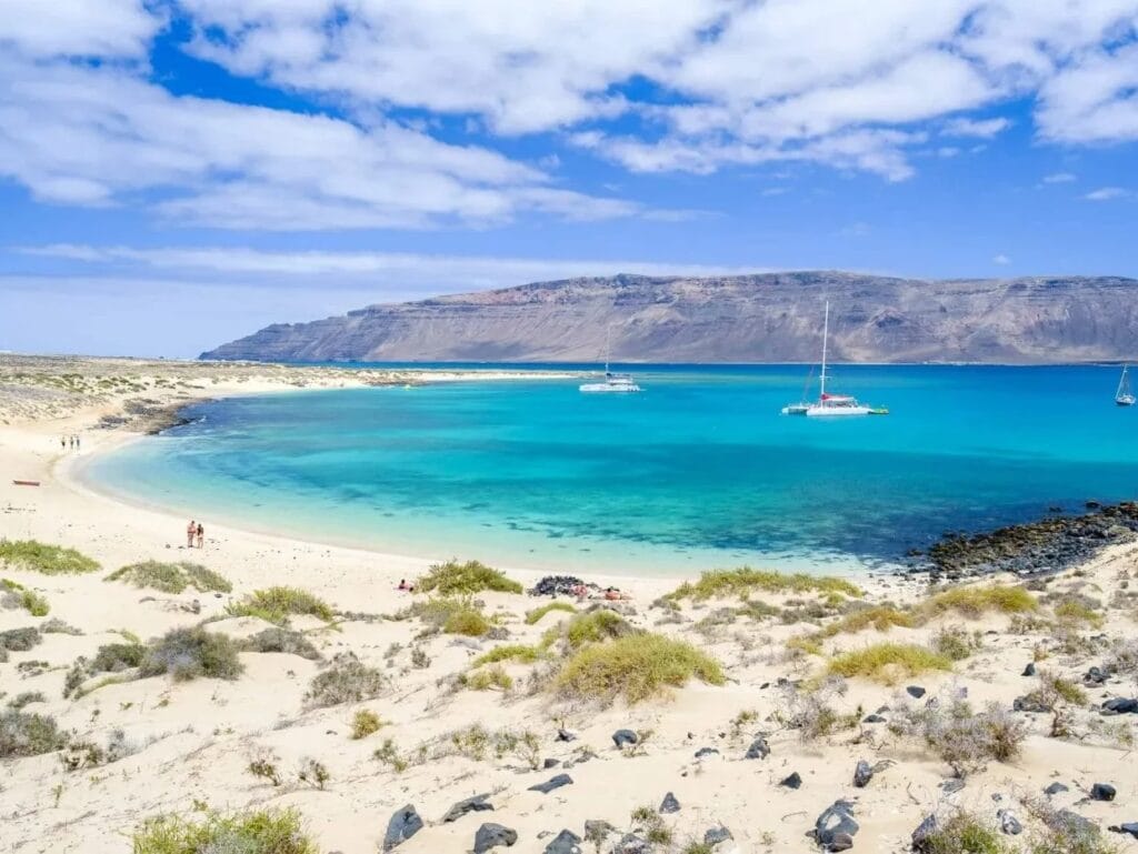Playa La Francesa en la Graciosa