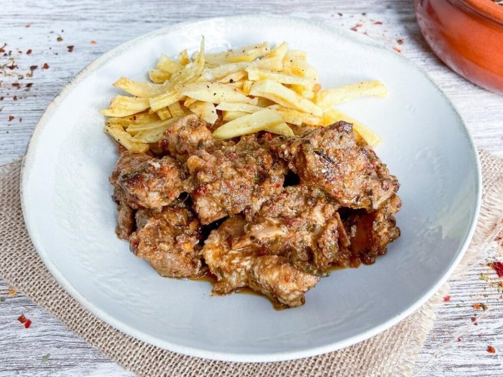 Plato de carne fiesta