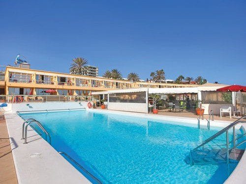Vista de Atlantic Beach Club, uno de los beach club en Gran Canaria