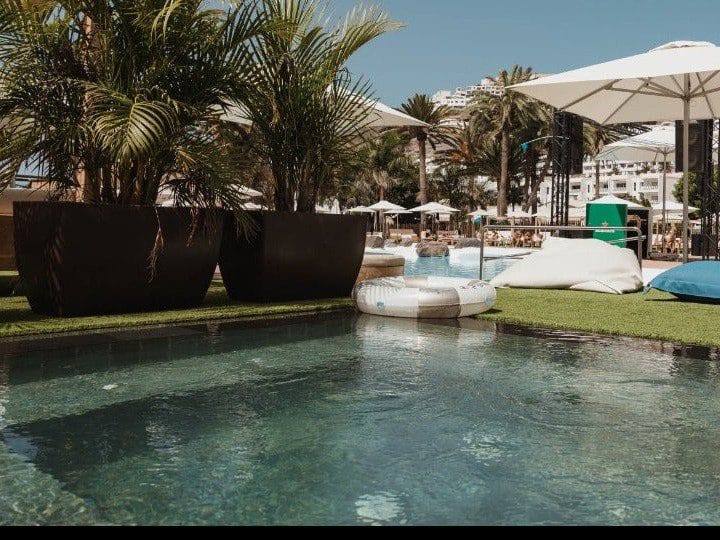 Vista de Chester Beach Club, uno de los beach club en Gran Canaria