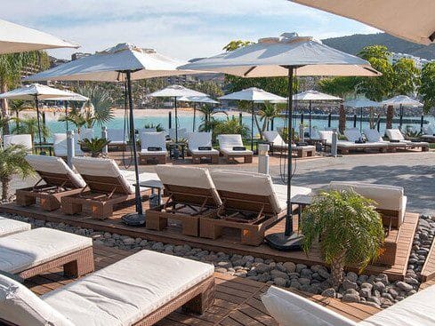 Vista de Maroa Club de Mar uno de los mejores beach club en Gran Canaria