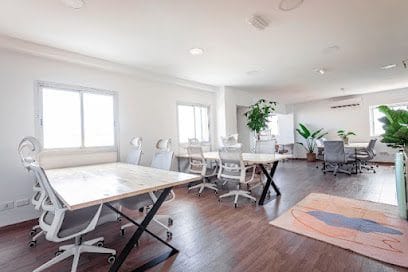 Vista de Coco Tropical coworking, uno de los coworkings en Las palmas de Gran Canaria