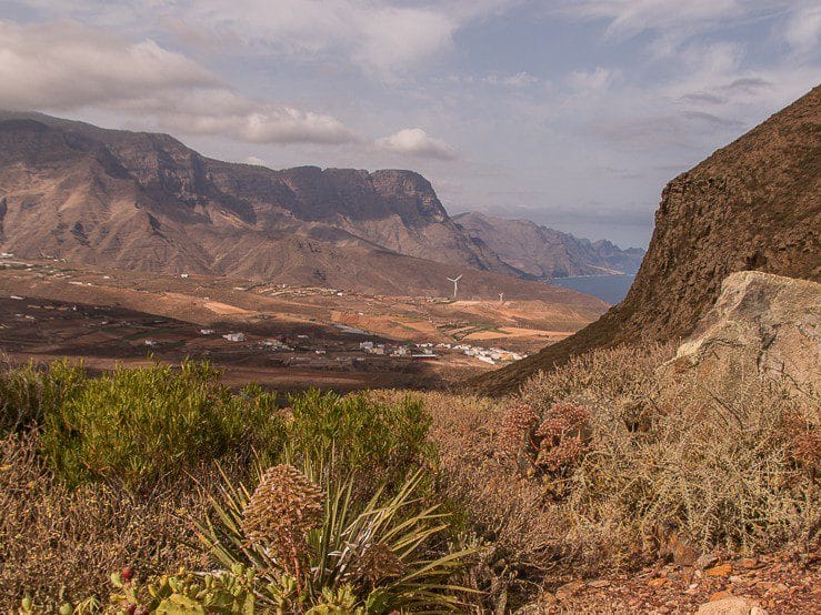 Vista de la Subida al Pico de Amagro, una de las rutas que hacer con niños en Gran Canaria