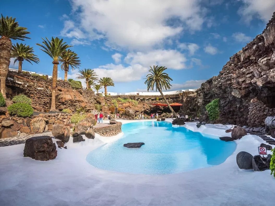Vistas de Los Jameos del Agua en Lanzarote