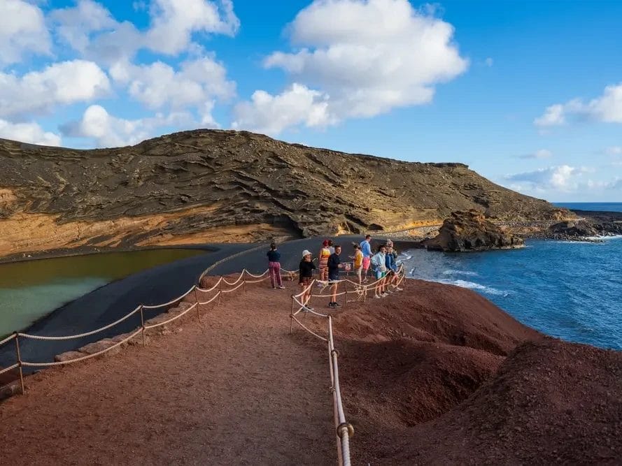 vistas desde el Mirador de El Golfo, uno de los mejores en Lanzarote