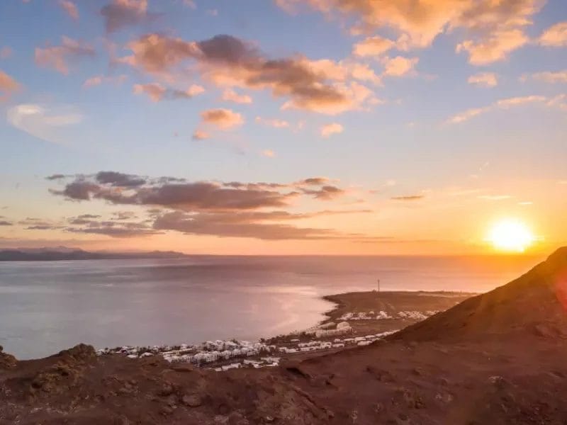 Vista de Montaña Roja en Lanzarote