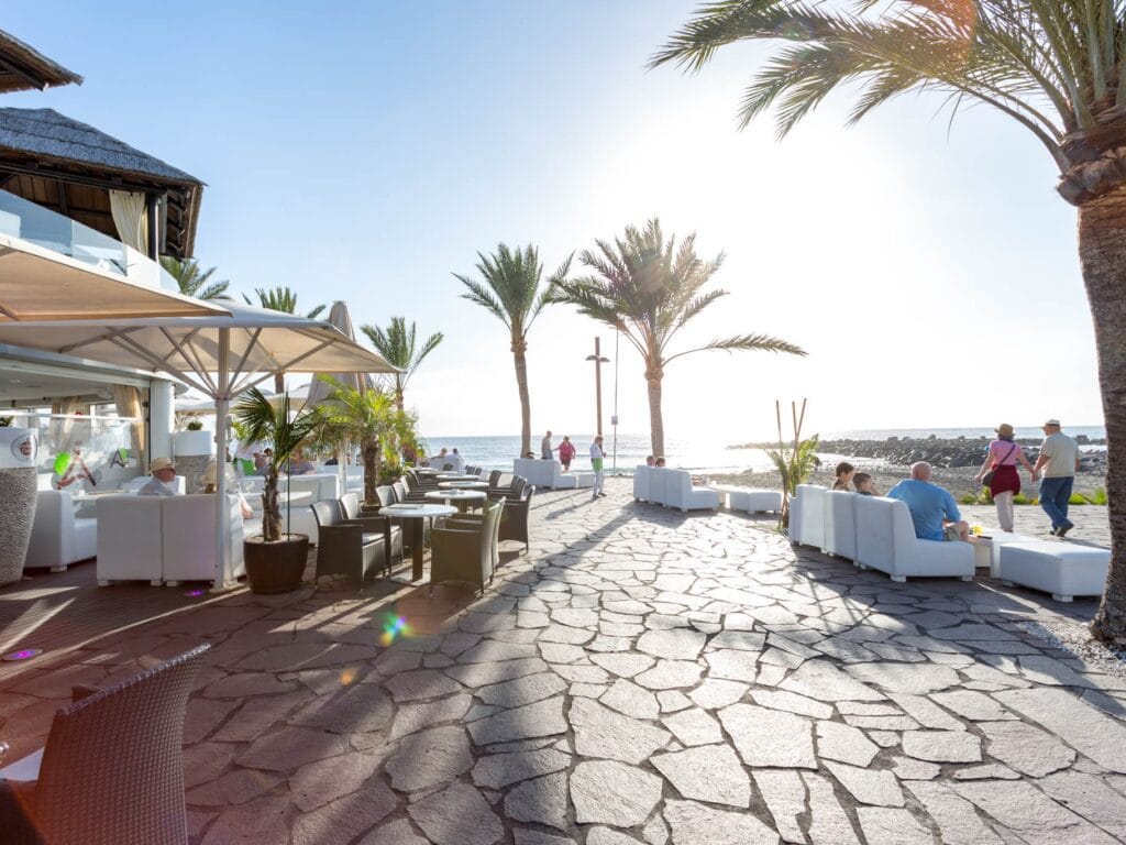 Vista de Papagayo Beach Club, uno de los beach club de Tenerife