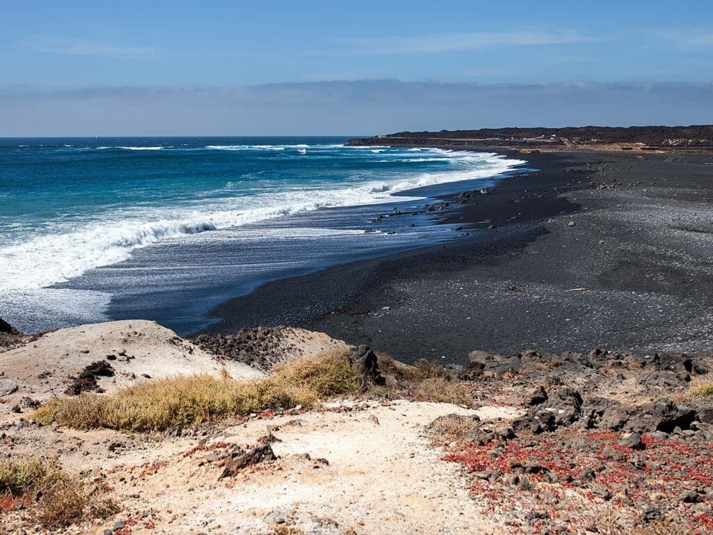 Vista de la Playa de Janubio, una de las playas de lanzarote